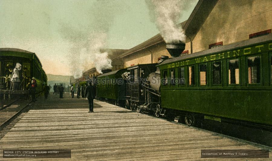Postcard: Base Station, Mt. Washington Railway, White Mountains, New Hampshire